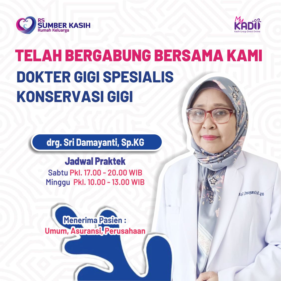 Telah Bergabung Dokter Gigi Spesialis Konservasi Gigi - Kasih Group